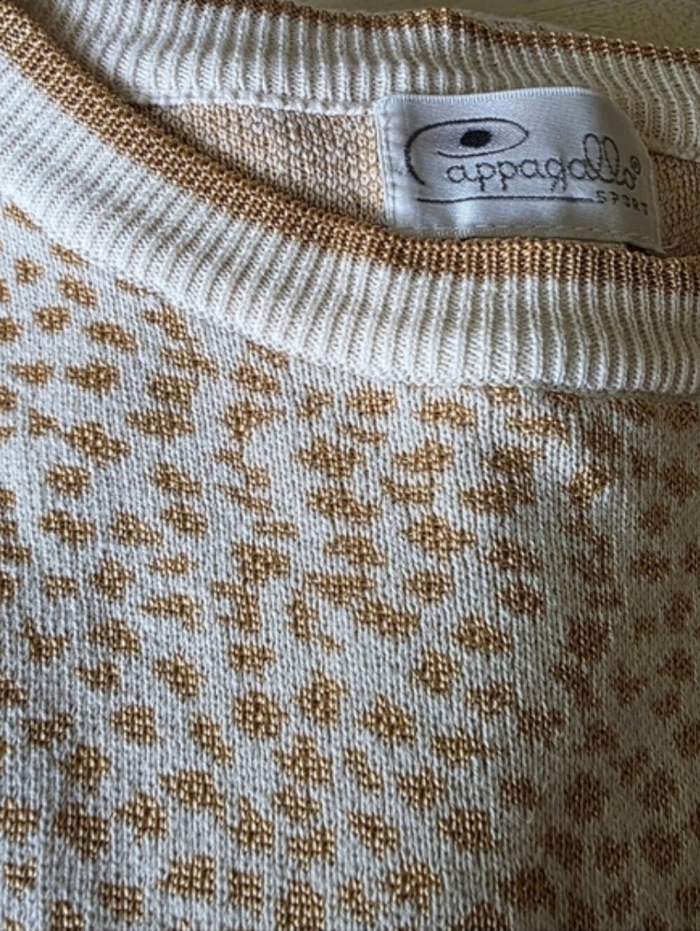 Vintage 80s/90s Cappagallo Sport Animal Print Sweater Dress / Long Tunic 🤎 - Picture 9 of 12